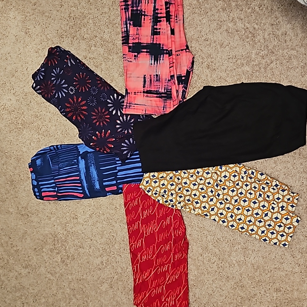 Lot of 6 LulaRoe leggings